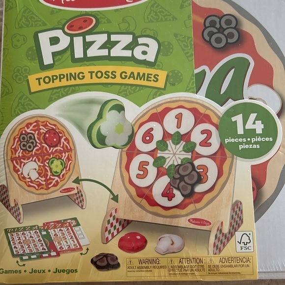 Melissa & Doug Pizza Topping Toss Games/ SEALED - Picture 4 of 11